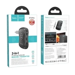 HOCO E73 Pro transzmitter - autós FM/Bluetooth transzmitter Jack (3,5 mm), fekete ﻿-7