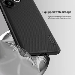 Telefontok Xiaomi Poco F6 5G - Nillkin Super Frosted fekete hátlap tok-3