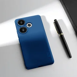 Telefontok Xiaomi Poco F6 5G - Nillkin Super Frosted kék hátlap tok-2