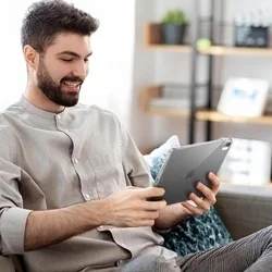 iPad Air 6 (2024, 11 coll) tablettok - XPRO átlátszó szilikon tablet tok ﻿-2