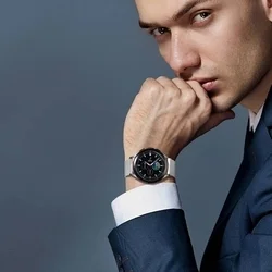 Huawei Watch GT3 (46 mm) okosóra szíj - Dux Ducis Milanese - mágneses ezüst fémszíj (22 mm)-5