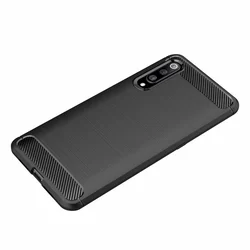 Telefontok Xiaomi Mi 9 - Carbon Fiber kék szilikon tok-4