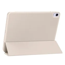 Tablettok iPad Air 5 (2022, 10,9 coll) - homok színű smart case ceruza tartóval-5