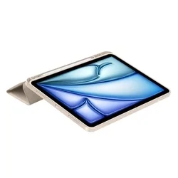 Tablettok iPad Air 5 (2022, 10,9 coll) - homok színű smart case ceruza tartóval-6