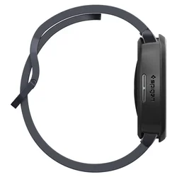 Samsung Galaxy Watch 7 (44 mm) okosóra tok - SPIGEN LIQUID AIR fekete szilikon tok-3