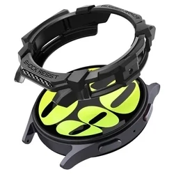 Samsung Galaxy Watch 7 (44 mm) okosóra tok - SPIGEN RUGGED ARMOR matt fekete szilikon tok-8