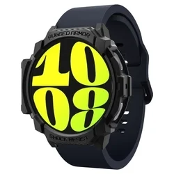Samsung Galaxy Watch 7 (44 mm) okosóra tok - SPIGEN RUGGED ARMOR matt fekete szilikon tok-10