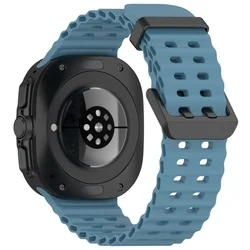 Samsung Galaxy Watch ULTRA (47 mm) okosóra szíj - Tech-Protect IconBand Pro - kék szilikon szíj-1