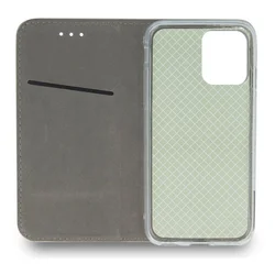 Telefontok Xiaomi Redmi 13 - Smart Magnetic zöld szilikon keretes mágneses könyvtok-3