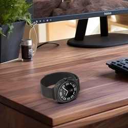 Samsung Galaxy Watch ULTRA (47 mm) - TECH-PROTECT Milaneseband - mágneses fekete fémszíj-5