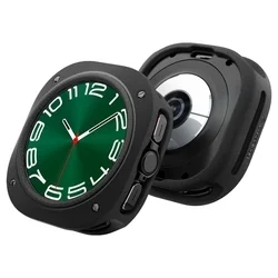 Samsung Galaxy Watch ULTRA (47 mm) okosóra tok - Caseology - matt fekete szilikon tok-1