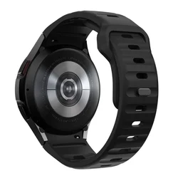 Samsung Galaxy Watch 5 / 5 Pro (40 / 44 / 45 mm) okosóra szíj - Tech-Protect - fekete szilikon szíj (szíj szélesség: 20 mm)-1