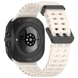 Samsung Galaxy Watch ULTRA (47 mm) okosóra szíj - Tech-Protect IconBand Pro - fehér szilikon szíj-1