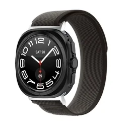 Samsung Galaxy Watch Ultra (47mm) okosóra szíj - TECH-PROTECT Nylon fekete szövet szíj-1