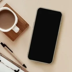 iPhone 16 Pro telefontok - átlátszó hátlap tok, átlátszó szilikon kerettel ﻿-1