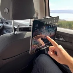Wozinsky WTHBK3 tablettartó  - fejtámlára rögzíthető, 360 fokban elforgatható fekete telefon/tablet tartó-5