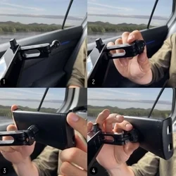 Wozinsky WTHBK3 tablettartó  - fejtámlára rögzíthető, 360 fokban elforgatható fekete telefon/tablet tartó-3