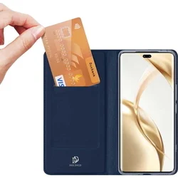 Honor 200 5G telefontok - Dux Ducis kék flipcover tok ﻿-4