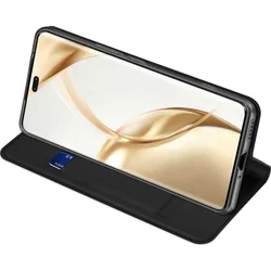 Honor 200 5G telefontok - Dux Ducis fekete flipcover tok-5