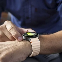 Samsung Galaxy Watch 4 (40 / 42 / 44 / 46 mm) - TECH-PROTECT Sport - pink szilikon szíj (20 mm szíj szélesség)-3