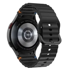 Samsung Galaxy Watch7 - TECH-PROTECT Sport - fekete szilikon szíj (20 mm szíj szélesség)-1