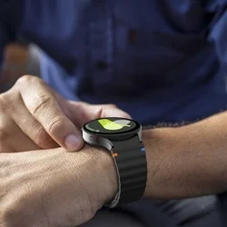 Samsung Galaxy Watch7 - TECH-PROTECT Sport - fekete szilikon szíj (20 mm szíj szélesség)-3