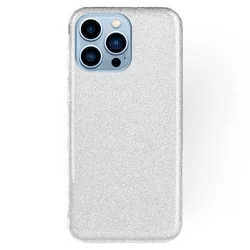 iPhone 16 Pro telefontok - Ezüst Shiny hátlap tok ﻿-1