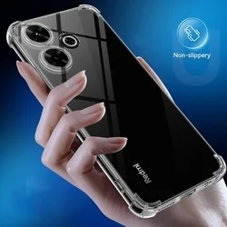 Xiaomi Redmi 13 telefontok - ütésálló átlátszó hátlap tok-1