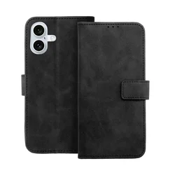 Telefontok iPhone 16 Plus - Forcell Tender fekete ráhajtófüles könyvtok-2