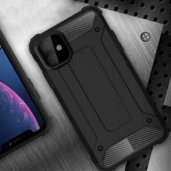 Telefontok iPhone 16 Plus - Defender II fekete ütésálló hátlap tok-2