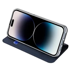 iPhone 16 Pro telefontok - Dux Ducis kék kinyitható tok-2