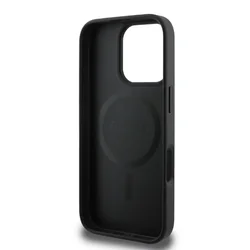 Telefontok iPhone 16 Pro Max - Guess 4G Peony - MagSafe kompatibilis fekete hátlap tok-3