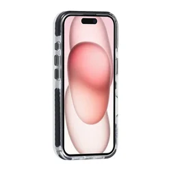 Telefontok iPhone 16 Plus - MagSafe kompatibilis átlátszó/fekete nyakbaakasztós hátlap tok-3