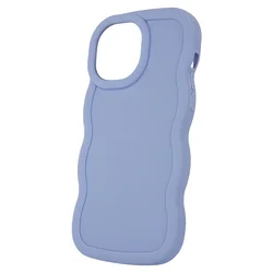 iPhone 16 Plus telefontok - Candy - kékeslila szilikon hátlap tok-1