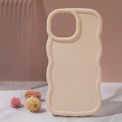 iPhone 16 Plus telefontok - Candy - bézs szilikon hátlap tok-1