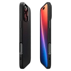 Telefontok iPhone 16 Pro - SPIGEN LIQUID AIR - fekete szilikon tok-2
