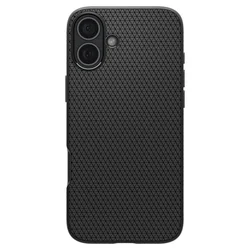 Telefontok iPhone 16 Plus - SPIGEN LIQUID AIR - fekete szilikon tok-1