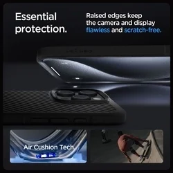 Telefontok iPhone 16 Pro - SPIGEN CORE ARMOR - fekete szilikon tok-6