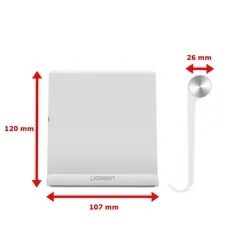 Ugreen LP115 - univerzális asztali telefon- és tablettartó állvány, fehér-1