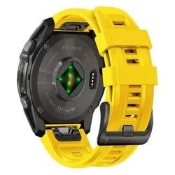 GARMIN FENIX 5X / 5X PLUS / 6X / 6X PRO / 7X / 8 (51 mm) okosóra szilikon szíj - TECH-PROTECT citromsárga szilikon szíj-1