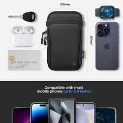 SPIGEN KD400 Telefontok - telefontartó táska, fekete-8