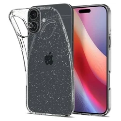 Telefontok iPhone 16 Plus - Spigen Liquid Crystal Glitter TPU átlátszó tok-3