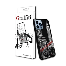 iPhone 16 Pro Max telefontok - Graffiti No.200 mintás szilikon tok-1