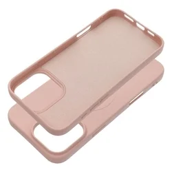 iPhone 16 Pro telefontok - MagSafe kompatibilis púder pink szilikon hátlap tok-1