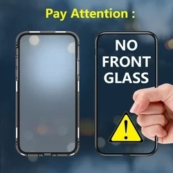 Telefontok Huawei P30 - mágnesesen záródó hátlaptok fekete fém kerettel és átlátszó hátlappal-2