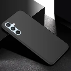 Samsung Galaxy S24 FE telefontok - fekete szilikon hátlap tok-2