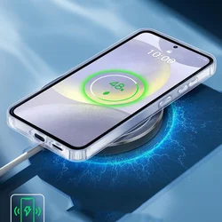 Telefontok Samsung Galaxy S24 FE - átlátszó szilikon hátlap tok-1