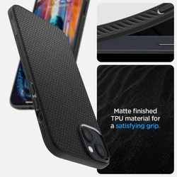 Samsung Galaxy S24 FE - SPIGEN Liquid Air - fekete szilikon hátlap tok-11