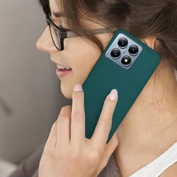 Xiaomi 14T 5G telefontok - zöld szilikon hátlap tok-2