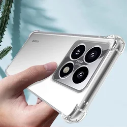 Xiaomi 14T 5G telefontok - ütésálló átlátszó hátlap tok-1